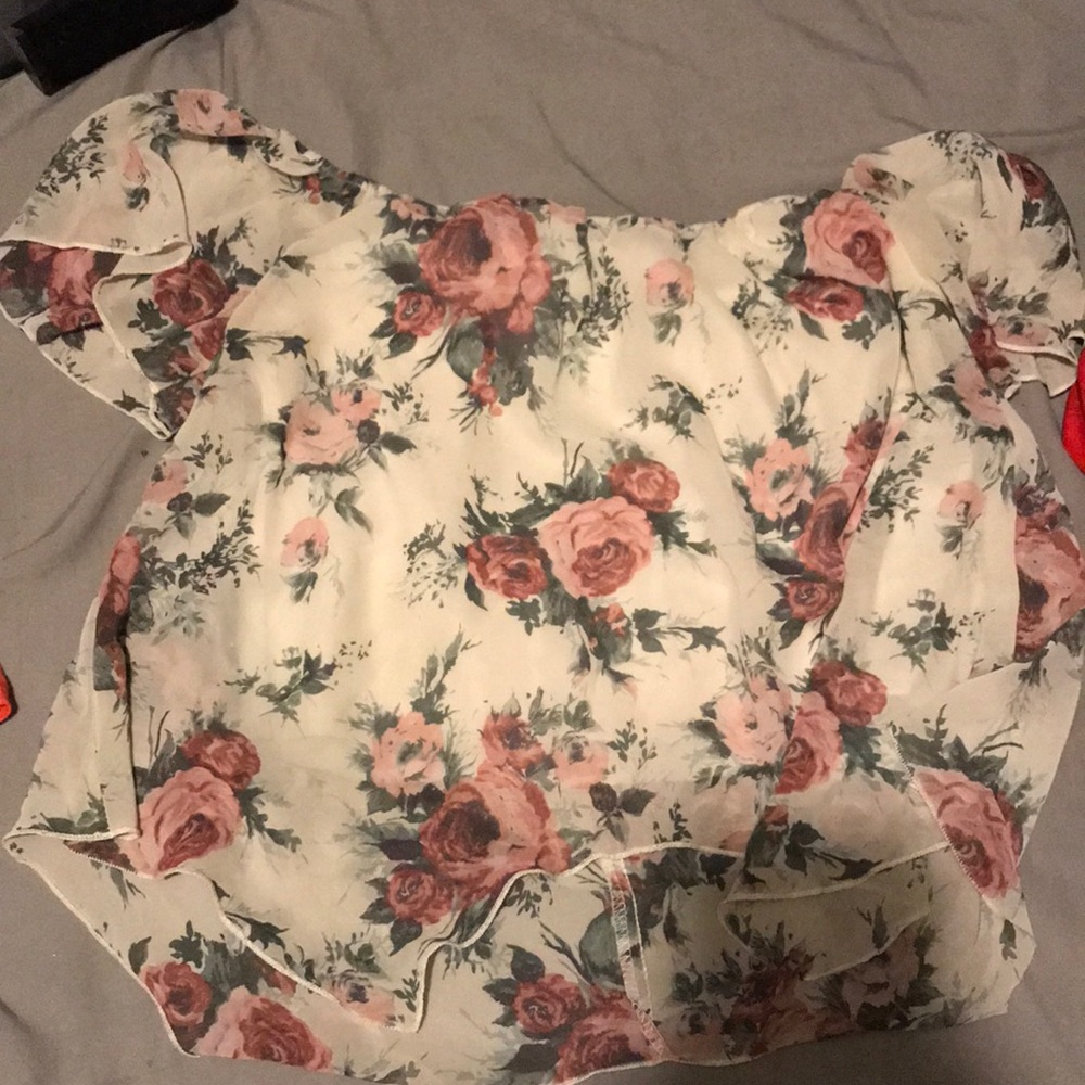 Off the shoulder crop top